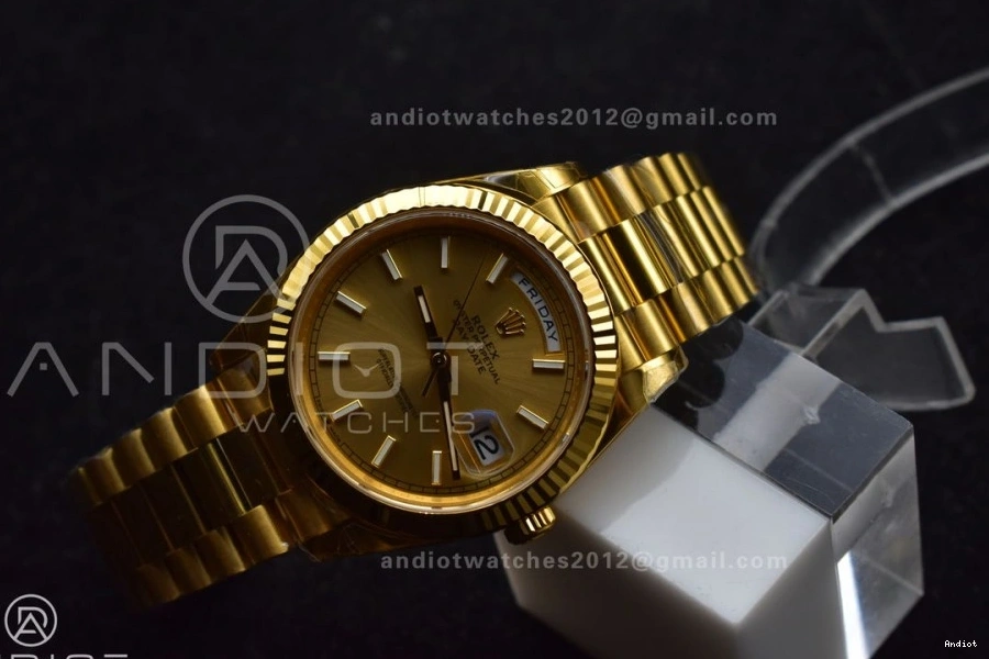YG THBF 1:1 40 President Day Edition Gold (Gain VR3255 Date on Best 228238 Weight) Dial Bracelet 0801